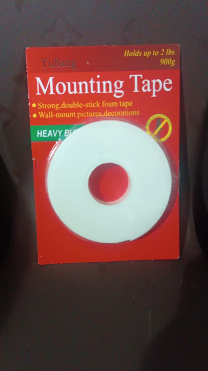 Medium Strong Double Sided Tape Foam Mounting Tape (1 Pc / Medium) Medium Strong Double Sided Tape Foam Mounting Tape (1 Pc / Medium)